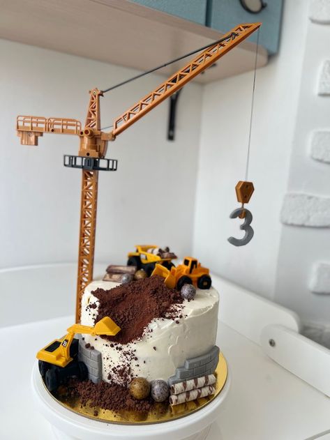 4 Birthday Cake, Construction Cake Topper, Vehicle Cake, Kid Birthday Cakes, Γενέθλια Mickey Mouse, Construction Birthday Cake, Construction Theme Birthday, Construction Theme Birthday Party, Construction Cake