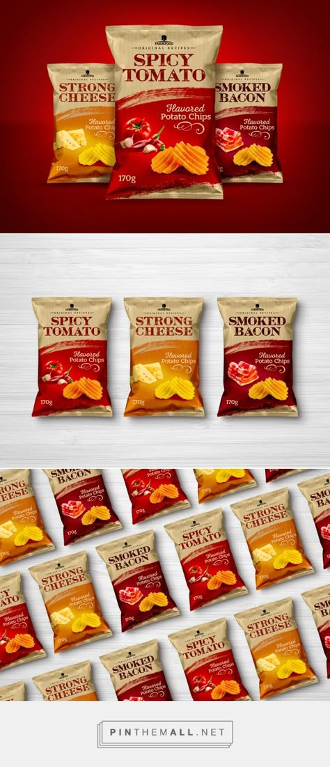 Farmfood Potato Chips by Dmitriy Ivanchenko. Source: Bechance. Pin curated by #SFields99 #packaging #design #inspiration #ideas #branding #product #snacking #chips Chips Packing Design, Potato Packaging Design, Potato Chip Packaging, Potato Chips Packaging Design, Snack Packaging Ideas, Namkeen Packaging Design, Potato Chips Packaging, Snacks Packaging Design, Snack Packaging Design