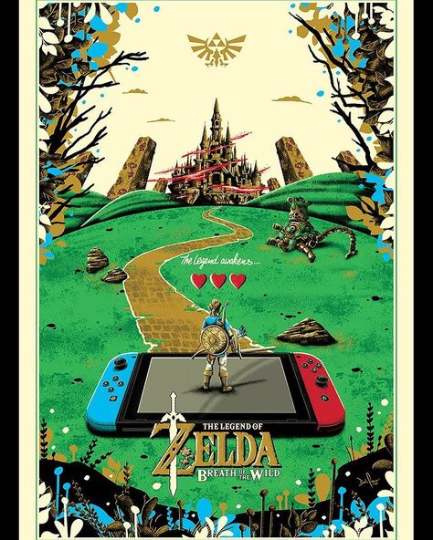 Kilian Eng, Zelda Poster, Legend Of Zelda Poster, Arte 8 Bits, Legends Of Zelda, Nintendo Art, Link Zelda, Zelda Breath Of The Wild, Alternative Movie Posters