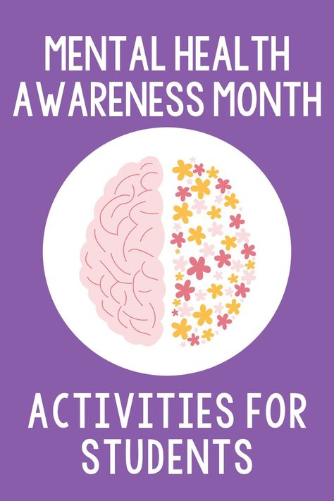 Mental Health Elementary School Activities, School Wellness Ideas, Mental Health Lessons For Kids, Mental Health Day Activities Eyfs, Mental Health Week Activity Ideas, Kids Mental Health Activity, Mental Health Activity Ideas High School, Mental Health Work Activities, Mental Health Activity For Kids