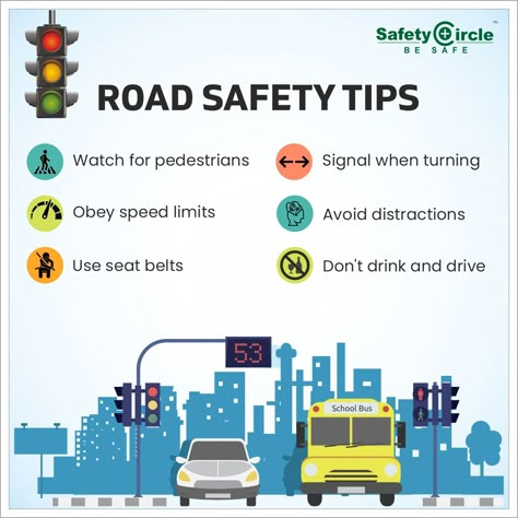 Driving Safety Posters, Road Safety Week, Road Safety Tips, Fire Safety Poster, Road Safety Poster, Learn Car Driving, Driving Basics, Slogan Writing, Checklist Ideas