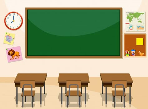 Papan Tulis Kapur, Kids Classroom Decor, Classroom Interior, Classroom Images, Classroom Background, Classroom Clipart, Green Chalkboard, Clip Art Pictures, Background Powerpoint