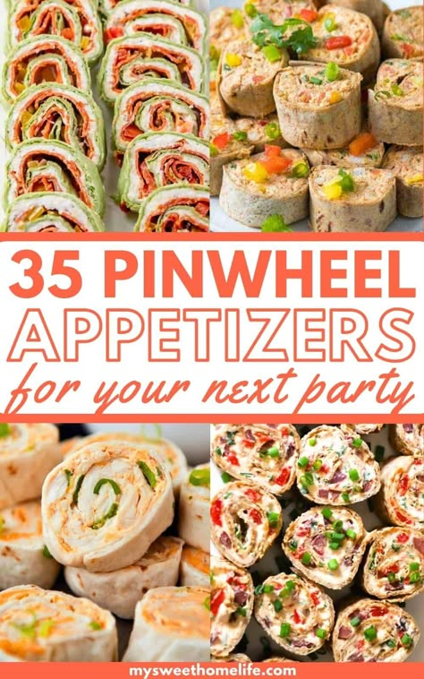 Pinwheel Roll Ups, Pinwheel Appetizers Easy, Pinwheel Sandwiches, Tortilla Pinwheels, Recipe Appetizers, Pinwheel Appetizers, Pinwheel Recipes, Dinner Appetizers, Finger Food Appetizers