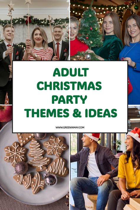 Christmas is the perfect time to get together with friends and family. Whether you’re planning for the office party or hosting a get-together at home, these adult Christmas party themes will ensure everyone has a memorable festive season. Bad Moms Christmas Party Ideas, Family Christmas Activities At Home, Christmas Party Themes For Adults Ideas, Funny Christmas Party Themes, Adult Christmas Party Themes, Christmas Theme Party Ideas, Themed Christmas Party Ideas, Christmas Party Themes For Adults, Ladies Christmas Party