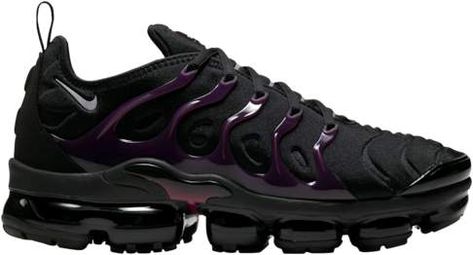 Nike Air Vapormax Plus Running Shoes - Black / Reflect Silver Noble Red Nike Air Max Plus Black, Vapormax Plus Black, Nike Vapor Max, Tn Plus, Air Vapormax Plus, Nike Air Vapormax Plus, Vapor Max, Nike Vapor, Air Vapormax