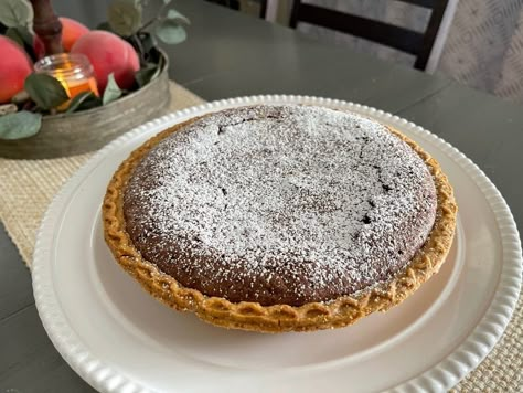 Joanna Gaines Brownie Pie recipe from the Magnolia Table cookbook knocked our socks off! This has become one of our favorites. Gains Recipes, Brownie Pie Recipe, Easy Pumpkin Pie Recipe, Magnolia Recipes, Magnolia Table Recipes, Joanne Gaines, Joanna Gaines Recipes, Magnolia Kitchen, Magnolia Network