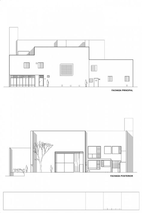 Barragan Casa personale a Tacubaya 1950 Città del Messico Luis Barragan House, Elevation Drawing, Architecture Elevation, Furniture Architecture, Plans Architecture, Architecture Design Sketch, Concrete Furniture, Urban Furniture, Minimalist Architecture