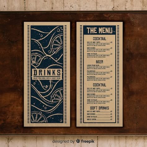 Hand Template, Drink Menu Design, Menu Cover Design, Menu Design Layout, Menu Vintage, Mixology Bar, Menu Design Inspiration, Cafe Menu Design, Menue Design