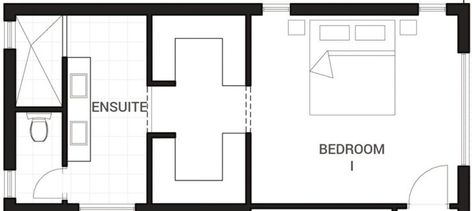 Small Master Bedrooms Decor, Ensuite Layout, Small Master Bedrooms, Stylish Master Bedrooms, Bedroom Remodel Ideas, Attic Renovation Ideas, Modern Home Decor Bedroom, Simple Bathroom Decor, Bathroom Floor Plans