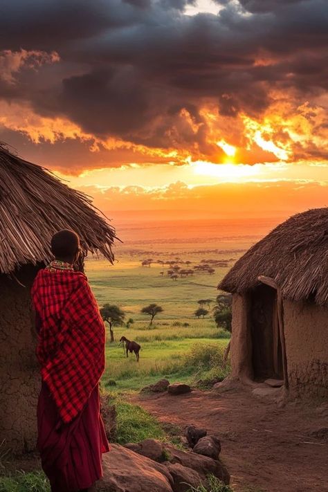 "Discover the traditions and lifestyle of the Maasai with a village visit in Kenya! 🦁✨ #MaasaiExperience #TravelKenya #CulturalJourney" Aged Clothing, African Drum, Writing Images, Animal Hide, Fun Places To Go, Out Of Africa, Maasai, Stone Age, Art Culture