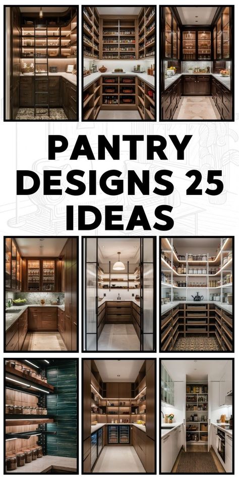 Walk-In Pantry 22 Ideas: Maximizing Space and Functionality Walk In Pantry Can Storage, Maximum Storage Pantry, Walk In Pantry Blueprint, Pantry Rooms Walk In, Lighting In Pantry, Pantry Shelving Measurements, Walk In Pantry Shelving Ideas Diy, Large Kitchen Pantry Walk In, Pantry Black Shelves