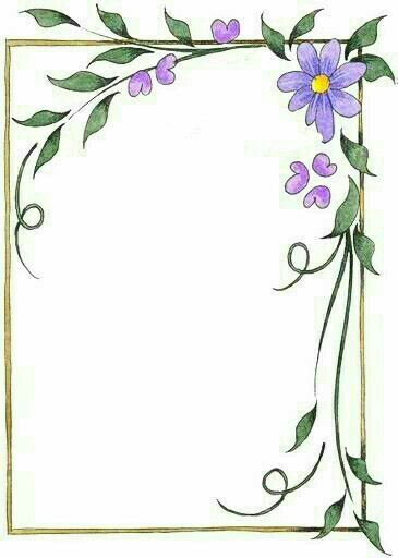 Easy Flower Border Drawing, Flower Borders Drawing, Unique Border Design On Paper, Project Introduction Page Design, Floral Page Borders, Index Page Design For Project File, Introduction For Project, Project Paper Border Designs, Floral Border Design Drawing