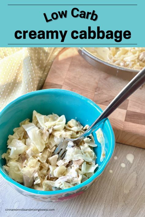 Cabbage And Cream, Low Carb Skillet Meals, Butter Cabbage, Low Carb Skillet, Low Carb Cabbage, Creamy Cabbage, Recipes Using Cream Cheese, Creamed Cabbage, Laughing Cow Cheese