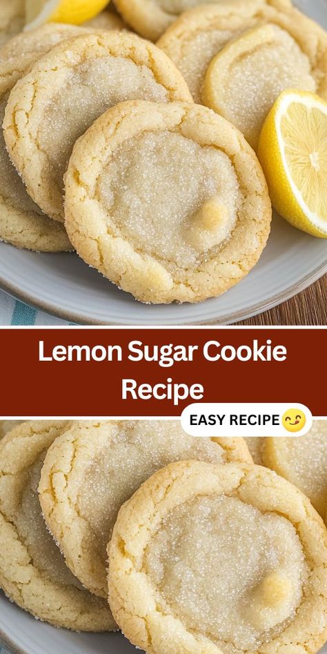 Are you looking for the perfect lemon cookie recipe? These soft and chewy lemon cookies are bursting with fresh citrus flavor and are easy to make. With just a few simple ingredients, you can create delicious cookies that are ideal for any occasion. Save this recipe for a refreshing treat that everyone will love. Easy Lemon Cookies Simple, Chewy Lemon Cookies Recipes, Simple Cookie Recipe Easy, Chewy Lemon Cookies, Lemon Cookie Recipe, Betty Crocker Sugar Cookie Mix, Lemon Sugar Cookies Recipe, Simple Cookie Recipe, Lemon Sugar Cookie