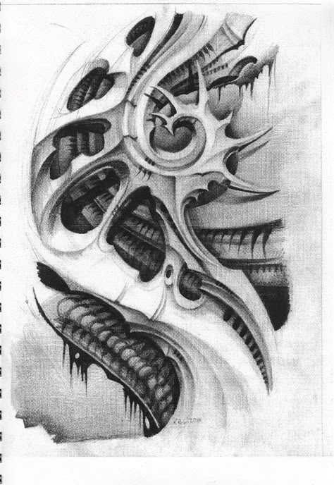 Biomechanical Tattoo Design Drawings, Bio Mechanical Tattoo Design, Bioorganic Tattoo Design, Bio Organic Tattoo Design, Bio Mechanical Tattoo, Mechanical Arm Tattoo, Tentacle Tattoo, Tattoo Elbow, Biomech Tattoo