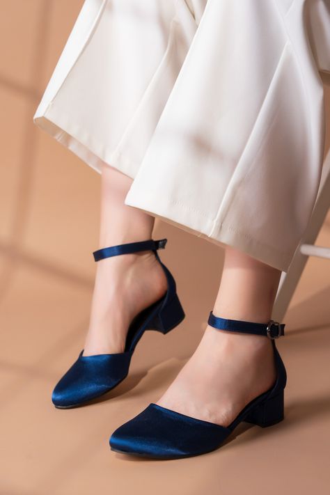 • Product Name: Cudgadino Navy Blue Satin Heels (CDGDN 0022)
• Color : Navy Blue
• Height : 2 inch - 5 cm
��• Product Material : Satin Fabric
• Product Type: Handmade
• Pattern: Satin Ankle Straps
• Made to Order : Yes (You can contact with different color options and height options.)
• Base Material: Neolite Jurdan Base
• Purpose : Wedding, Engagement, Party and Special Events
• Comfortable to Wear: Yes Engagement Heels, Blue Pump Shoes, Blue Satin Shoes, Blue Heels Wedding, Blue Satin Heels, Colorful Wedding Shoes, Navy Blue Pumps, Satin Wedding Shoes, Navy Blue Heels