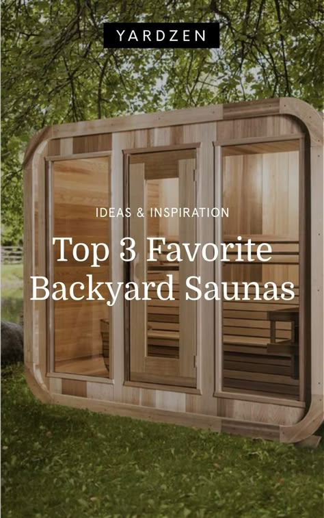 Backyard Garden Oasis, Homemade Sauna, Garden Oasis Ideas, Modern Saunas, Zeroscaping Backyard, Building A Sauna, Cute Backyard, Backyard Spa, Aesthetic Gardening