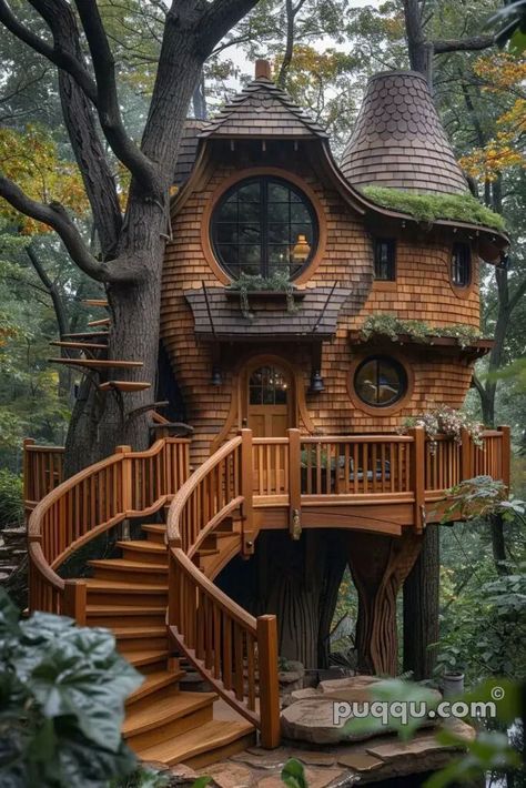 Treehouse Library, Tropical Mansion, Treehouse Diy, Treehouse Design, Treehouse Ideas, Luxury Tree Houses, Birch Grove, Beautiful Tree Houses, Fairytale House