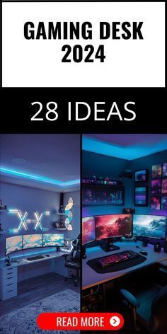 Gamer Home Office, Gaming Station Ideas, Floating Gaming Desk, Small Gaming Desk Setup, Gaming Setup Desks, Gaming Computer Desk Setup, Pc Desk Ideas, Gaming Pc Setup Ideas, Pc Game Room