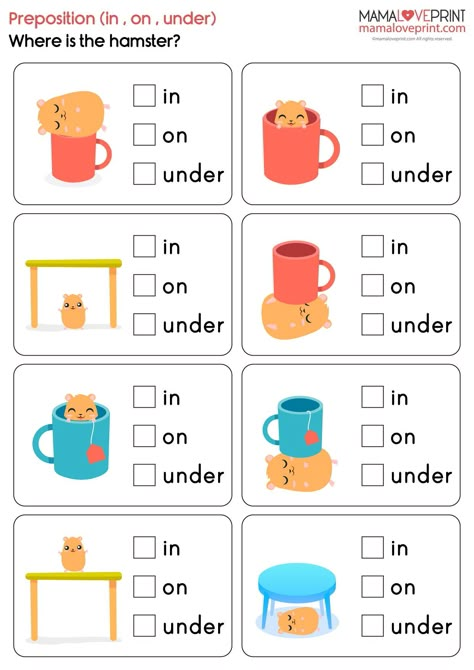 MamaLovePrint . Grade 1 English Worksheets . Prepositions (Level 1 : In, On,… | Teach english to kids, Preposition worksheets kindergarten, English lessons for kids Is Are Worksheets Grade 1, In On Under Worksheet For Kindergarten, In On Under Behind Worksheet, Preposition Worksheets Grade 1, In On Under Worksheet For Kids, In On Under, In On Under Worksheet, Preposition Worksheets Kindergarten, Grade 1 English Worksheets