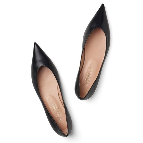 Women's luxury flat shoes made in Italy of ethical and sustainable manufacturing. Shop our collection of fashionable small batch production footwear. Black Flat Leather Shoes, Black Pointed Toe Flats, Pointy Flats, Footwear For Women, Pointed Flats, Black Leather Flats, Leather Flat Shoes, Black Ballet Flats, How To Make Shoes