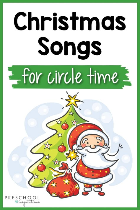 Christmas Chants Preschool, Christmas Songs And Fingerplays For Preschool, Toddler Christmas Circle Time, December Circle Time Songs, Christmas Circle Time Songs, Christmas Songs Preschool Circle Time, Christmas Fingerplays For Toddlers, Preschool Christmas Movement Activities, Circle Time Christmas Ideas