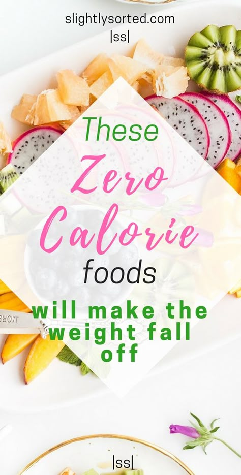 Zero calories foods to help you lose weight - really? Yes, really! This post explains why some foods are referred to as zero calorie foods, and how they can help you to lose weight fast. There's a list of 20 zero calorie foods for quick reference which is handy. Very useful info here! Zero Calorie Foods, Low Calorie Foods, Best Diet Foods, Healthy Eating Diets, Baking Soda Beauty Uses, Best Fat Burning Foods, Calorie Meals, Low Carb Diet Recipes, Low Fat Diets