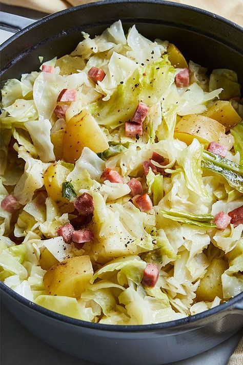 Ham And Veggies, Cabbage Ham Potatoes, Ham Potato Cabbage Casserole, Cabbage Potatoes And Ham, Cabbage With Ham Hock, Cabbage Ham And Potatoes, Leftover Cooked Cabbage, Pork Roast And Cabbage, Cabbage And Potatoes Recipes