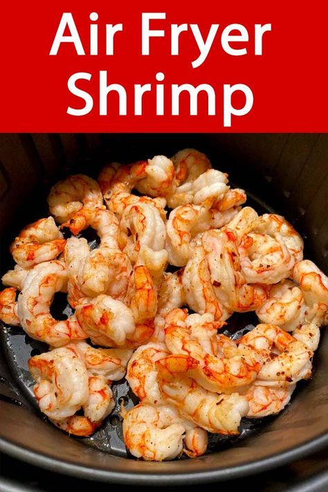 This air fryer frozen shrimp recipe is amazing! Works with frozen raw or cooked shrimp! No thawing shrimp needed, cook the shrimp straight from frozen in your air fryer! Air Fryer Frozen Shrimp, Air Fryer Shrimp, New Air Fryer Recipes, Cooked Shrimp, Cooks Air Fryer, Shrimp Recipes Healthy, Air Fried Food, Air Fryer Oven Recipes, Air Fry Recipes