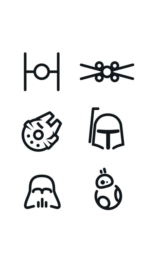 Mandolorians Tattoo Simple, Star Wars Planets Tattoo, Bd1 Droid Tattoo, Mini Star Wars Tattoos, Star Wars Art Simple, Star Wars Graphics, Star Wars Line Drawing, Star Wars Line Art Tattoo, Minimalistic Star Wars Tattoo