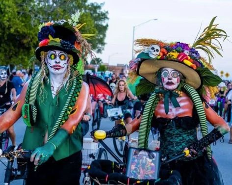 Fantasyfest in Key West, Florida is a vibrant and colorful celebration that brings fantasy to life. With its unique blend of costumes, parades, and live performances, this event is a must-see for anyone seeking a thrilling experience. Immerse yourself in the world of fantasy as you witness the Zombie Invasion of 2023 along US Route 1. Don't miss out on this exciting event that will leave you amazed and entertained. #Fantasyfest #KeyWest #Florida #ZombieInvasion Keywest Florida, East Coast Vacation, Fantasy Fest, Halloween Traditions, World Of Fantasy, Key West Florida, Grown Ups, Scenic Routes, Barbie And Ken