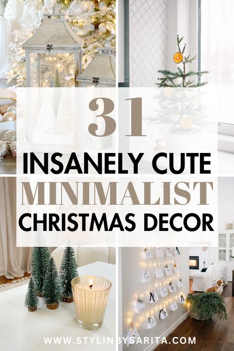 31 INDOOR MINIMALIST CHRISTMAS DECORATIONS - Stylin by Sarita Christmas House Decorations Indoor, Minimal Holiday Decor, Mantle Christmas Decor Ideas, Door Decorations Christmas, Minimalist Christmas Decor Ideas, Minimal Christmas Decor, Target Christmas Decor, Christmas Ceiling Decorations, Diy Christmas Door Decorations