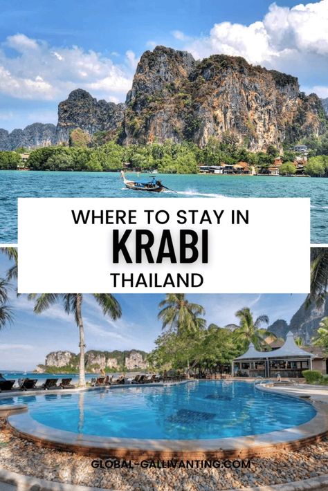 Where to Stay in Krabi, Thailand: Best Areas & Hotels (2024) Thailand Bucket List, Krabi Town, Thailand Packing, Ao Nang Beach, Thai Travel, Travel To Thailand, Thailand Photography, Travel In India, Thailand Vacation