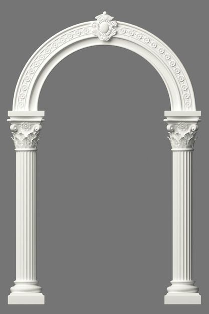 Arch Illustration, Corinthian Columns, Islamic Design Pattern, White Arch, Wedding Caricature, Dark Castle, Pillar Design, Corinthian Column, Marble Arch