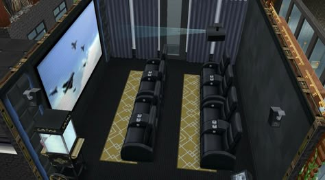 Bloxburg Home Theater, Movie Theater Rooms Bloxburg, Bloxburg Theater Room, Bloxburg Cinema Room, Movie Room Bloxburg, Movie Theater Bloxburg, Bloxburg Movie Theater Ideas, Bloxburg Cinema, Bloxburg Theatre