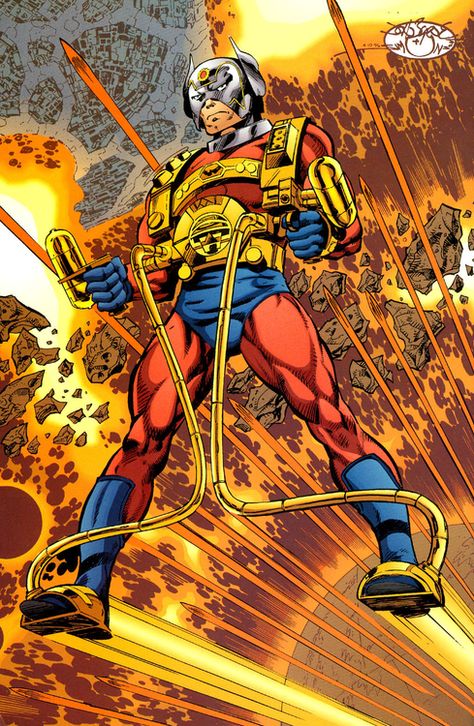 Orion // John Byrne Thunder Warrior, Art Dc Comics, Alien Species, John Byrne, Flame Art, Univers Dc, Dc Multiverse, Kirby Art, Dark Crystal