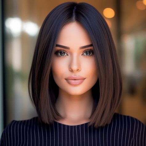 40 Low-Maintenance Medium-Length Haircuts For On-the-Go Women Platinový Blond, Chic Bob, Lob Haircut, Shoulder Length Hair Cuts, Haircuts For Medium Hair, Long Bob Hairstyles, Mid Length Hair, Medium Hair Cuts, Shoulder Length Hair