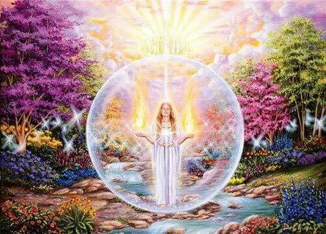 Surround yourself with the Bubble of Light Psychic Vampire, Healing Artwork, Healing Images, Akiane Kramarik, Energy Vampires, Prayer For Protection, Psychic Attack, Magic Circle, Spiritual Healing