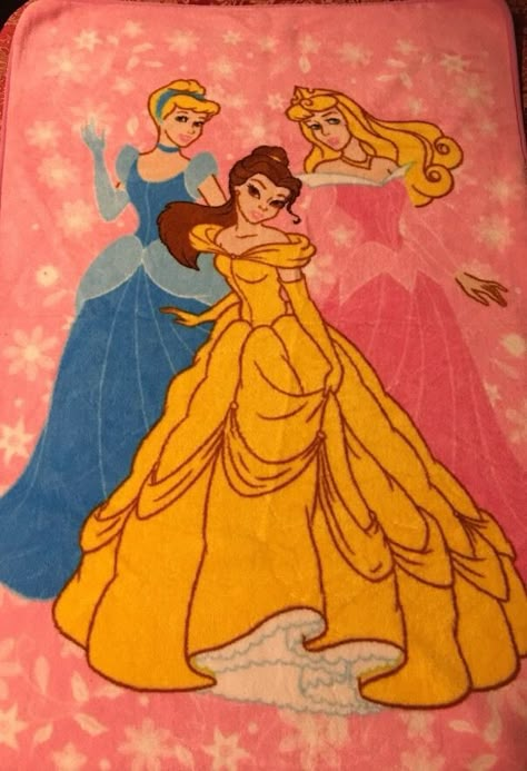 RARE 3 Disney Princess Fleece Throw Blanket Cinderella Belle Sleeping Beauty  | eBay Disney Princess Nostalgia, Disney Princess Blanket, Disney Princess Bedding, Childhood Core, Nostalgia Critic, Princess Blankets, Disney Blanket, Rare Aesthetic, Princess Accessories