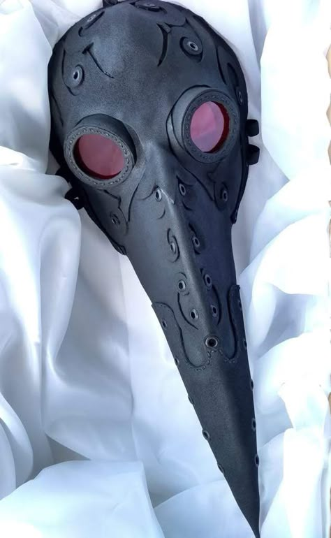 Cool Plague Doctor Mask, The Black Plague Doctor, Plague Doctor Masquerade Mask, Plague Doctor Mask Front View, Plague Doctor Mask Reference, Pleg Doctor Mask, Plague Doctor Modern, Half Plague Doctor Mask, Plauge Doctor Mask Diy How To Make