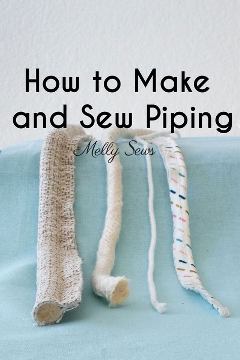 Sewing Piping On A Pillow, Diy Piping Sewing, How To Add Piping To Upholstery, Dress Piping Ideas, How To Sew Piping, How To Do Piping Sewing, Piping Sewing Techniques, How To Make Piping Sewing, Piping Techniques Sewing