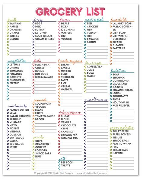 Master Grocery List | Free Printable Weekly Shopping List | Free Printable | Create a grocery list in no time. Master Grocery List, Weekly Shopping List, Food Shopping List, Grocery List Template, Banana And Egg, Weekly Grocery, Grocery List Printable, Shopping List Grocery, Healthy Grocery List