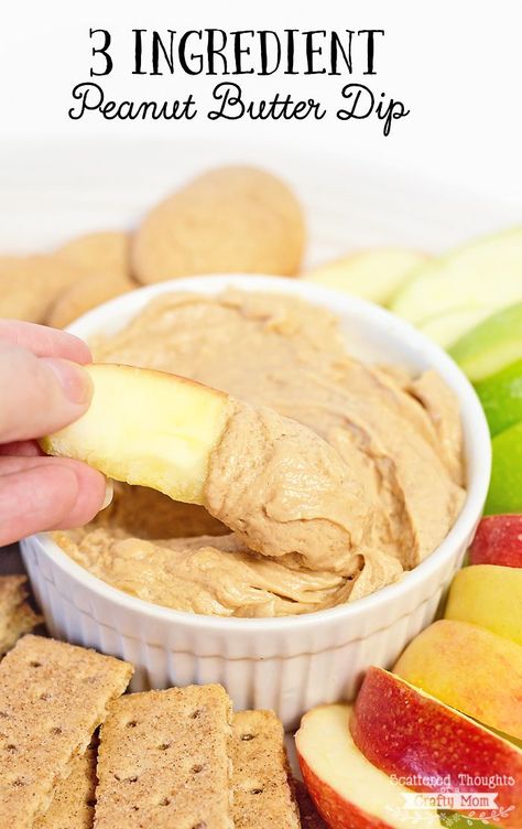 Easy Fruit Dip, Dairy Free Dips, Peanut Butter Dip, Fruit Dips, Snack Easy, Fruit Dips Recipes, Dairy Free Snacks, Fruit Logo, Sweet Dips