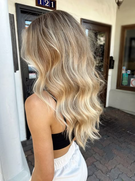 Blond Beachy Hair, Bronde Hair With Blonde Highlights, Warm Beach Blonde Hair, Cowgirl Blonde Hair, Blonde Highlights On Dirty Blonde Hair Medium Length, Lives In Blonde Hair, Blond Inspo Hair, Dark Blonde Hair With Balayage, Lived In Summer Blonde