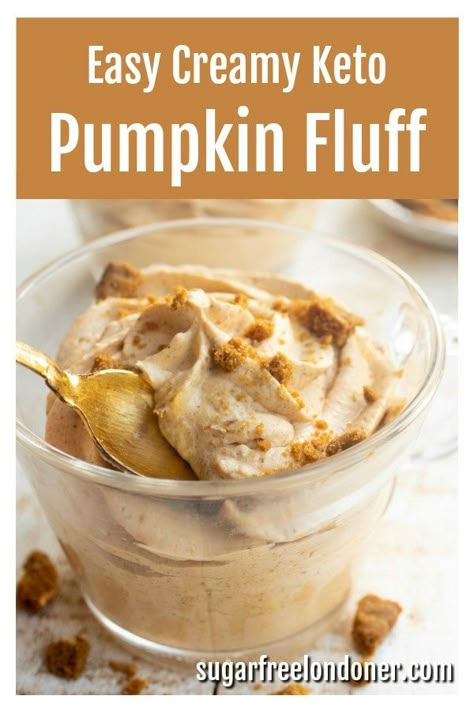 This low carb keto pumpkin mousse is dreamy-creamy and incredibly easy to make. It tastes just like a pumpkin cheesecake that's served in a bowl. Only 5 minutes prep! #ketopumpkinmousse #pumpkinmousse #ketomousse #lowcarbpumpkinmousse #lowcarbmousse #ketopumpkin Keto Pumpkin Fluff, Keto Pumpkin Mousse, Pumpkin Cheesecake Mousse, Keto Pumpkin Cheesecake, Pumpkin Fluff, Pumpkin Mousse, Fluff Recipe, Postre Keto, Cheesecake Mousse