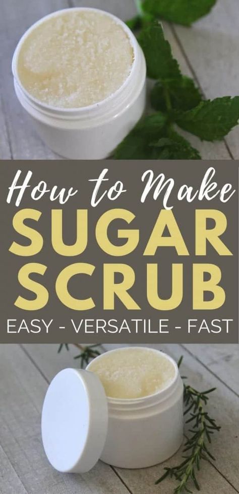 Homemade Exfoliating Scrub, Sugar Body Scrub Diy, Fragrance Combinations, Coconut Oil Sugar Scrub, Easy Sugar Scrub, Coconut Oil Scrub, Coconut Sugar Scrub, Diy Sugar Scrub, Coconut Oil Body Scrub