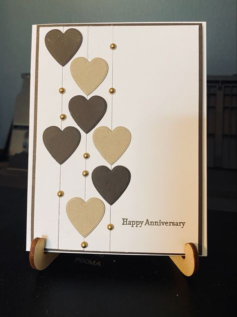 Congratulations Anniversary Wishes, Wedding Card Making Ideas, Golden Wedding Anniversary Cards Diy, Stampin Up Wedding Anniversary Cards, Simple Anniversary Cards Handmade, Anniversary Cards Stampin Up Beautiful, Stampin Up Valentine Cards For Men, Husband Anniversary Cards Handmade, Stampin Up Engagement Cards