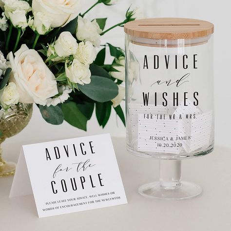 Book Jar, Wedding Reception Guest, Abbey Wedding, Wedding Guest Book Unique, Unique Vase, Future Wedding Plans, Cute Wedding Ideas, Guest Book Alternatives, Cute Wedding