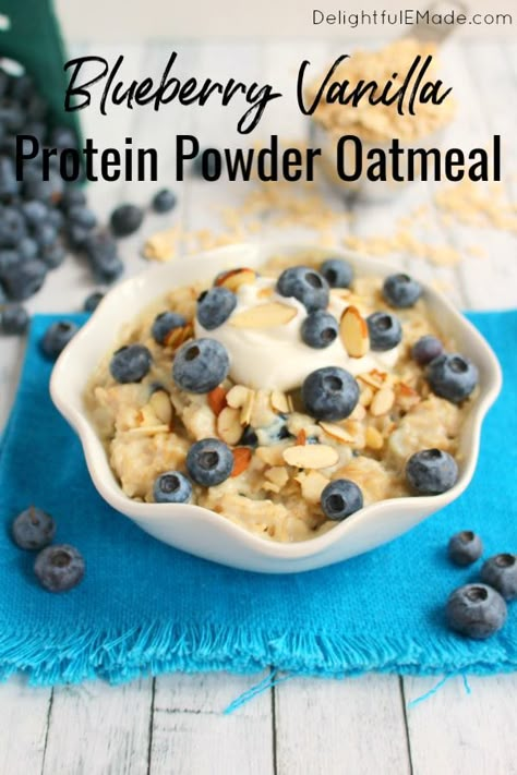 Whey Protein Oatmeal, Vanilla Protein Oatmeal, Oatmeal With Protein, Protein Powder Recipe, Stovetop Oatmeal, Anabolic Recipes, Vanilla Protein Shake, Best Whey Protein Powder, Oat Breakfast