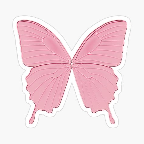 Wings Sticker, Fairy Core Stickers Printable, Aesthetic Butterfly Stickers, Pink Butterfly Wings, Pink Butterflies Printable, Pink Butterfly Stickers Aesthetic, Pink Butterfly Sticker, Butterfly Fairy Wings, Fairy Stickers